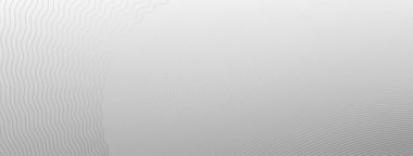 Küçük noktaların ve gri ve beyaz renkli dalgalı çizgilerin soyut yarım ton arkaplanı