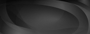 Gri ve siyah renkli küçük noktaların ve dalgalı çizgilerin soyut yarım ton arkaplanı