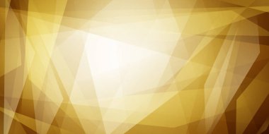 Düz kesişen çizgilerin ve yarı saydam çokgenlerin soyut arkaplanı sarı renklerde