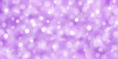Mor renkli büyük ve küçük yarı şeffaf dairelerin soyut arkaplan ve bokeh etkisi