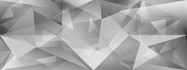 Işığın kırılması ve gri renklerle renklendirilmesi ile soyut kristal arkaplan