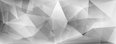 Işığın kırılması ve gri renklerle renklendirilmesi ile soyut kristal arkaplan