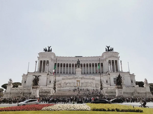 Monumento Nazionale Vittoriano Piazza Venezia Sul Colle Del Campidoglio Roma — Foto Stock