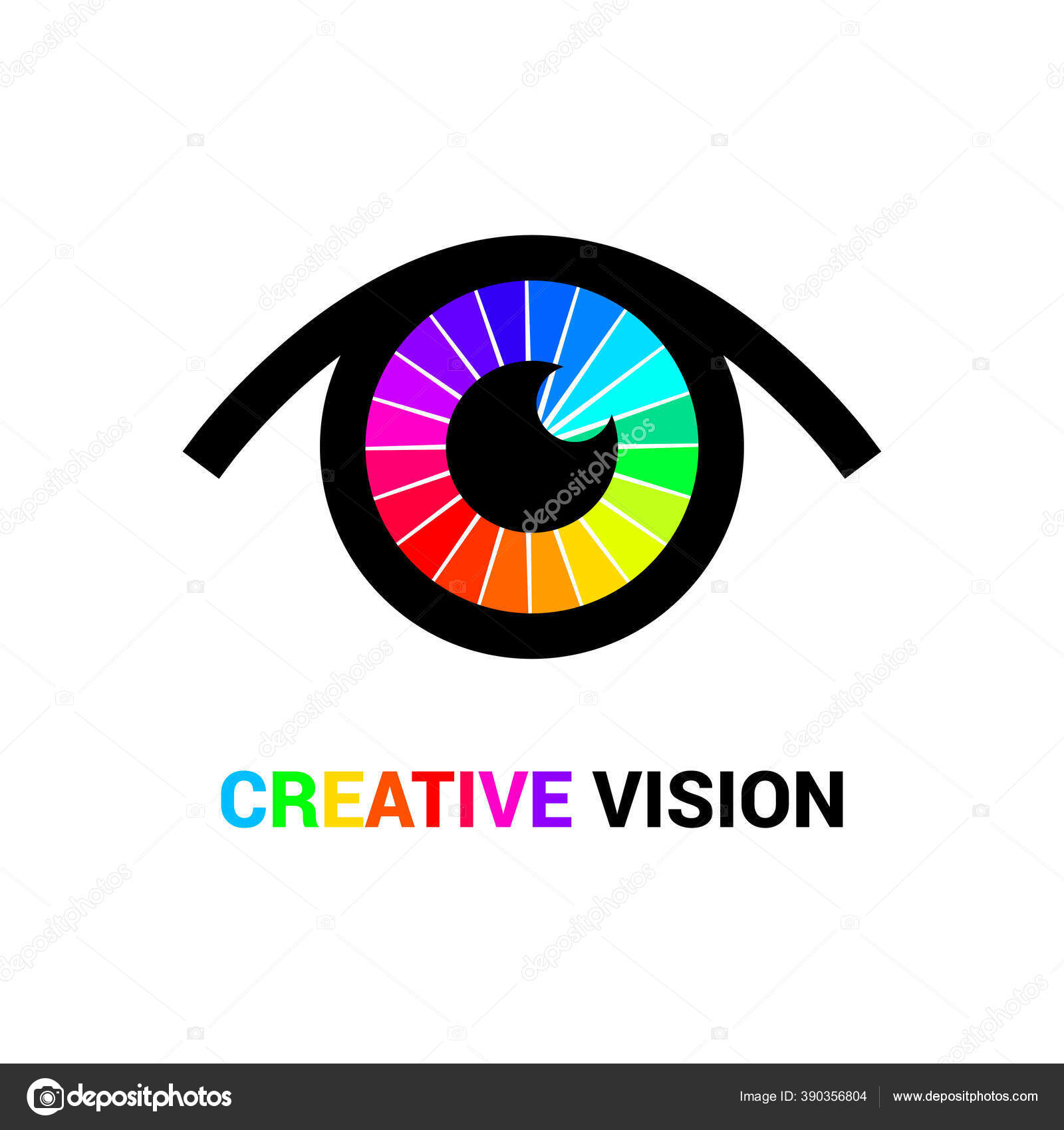 Diseño Del Logotipo Del Ojo Icono Medios Concepto Logotipo Visión Vector de  stock #390356804 de ©ajjjgul, image size:1600x1700