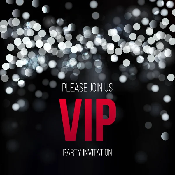 Vip Party Premium Einladungsvorlage Für Karten Poster Flyer Banner Eleganter — Stockvektor