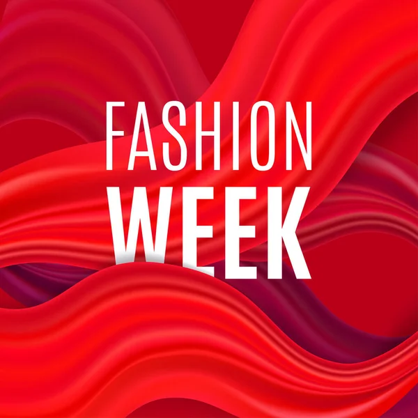 Hintergrunddesign Der Fashion Week Vektorillustration — Stockvektor