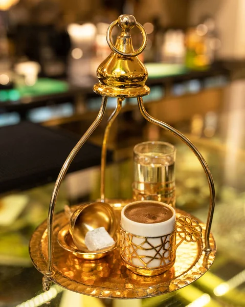 Турецкий Кофе Золотой — стоковое фото