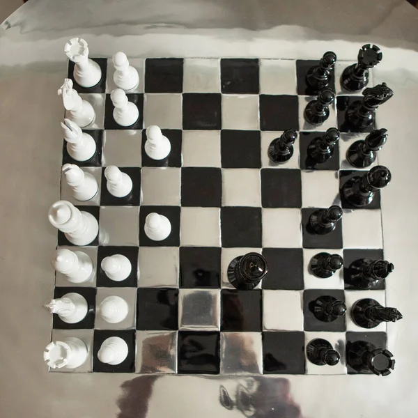 Роскошное Украшение Шахматной Доски — стоковое фото