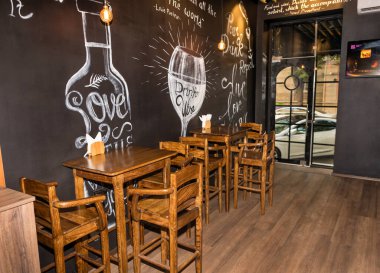 Modern bar, bar, restoran içi