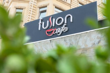 Güzel restoranın dış görünüşü