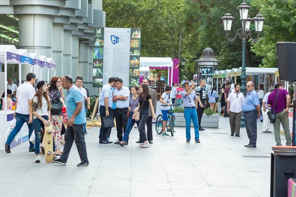 Gente Escuchando Música Concierto Exterior — Foto de Stock