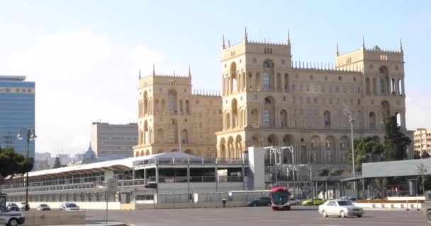 Rumah Pemerintahan Azerbaijan — Stok Video