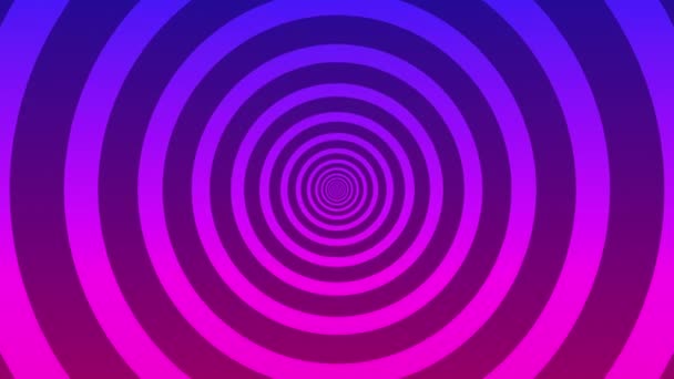 Circle Speed Tunnel Loop Animation Hintergrund Für Text — Stockvideo