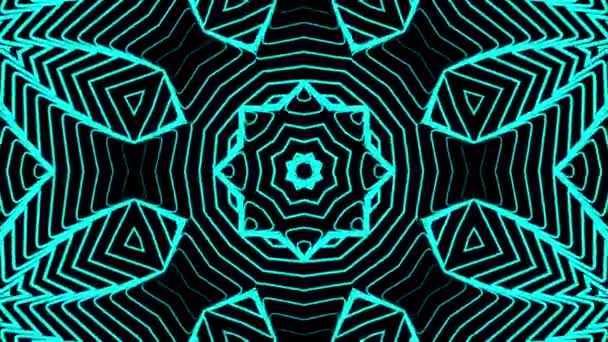 Kaleidoscope Psychedelic Loop Animation — Stock Video