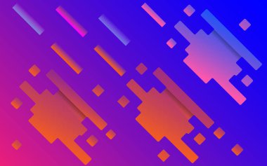 Soyut mavi-mor gradyan çizgi desen arkaplanı