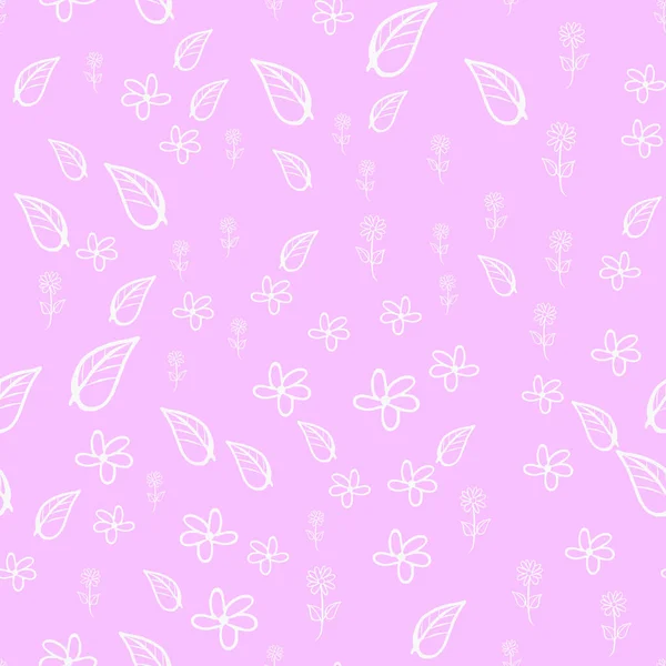 ヴィンテージピンクのデイジーシームレスなパターン 夏のヴィンテージ生地のための素晴らしい スクラップブッキング ギフトラップ — ストックベクタ