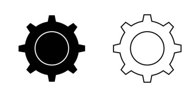Simge vektörü izole edilmişi, siyah ve beyaz sürümü ayarlanıyor
