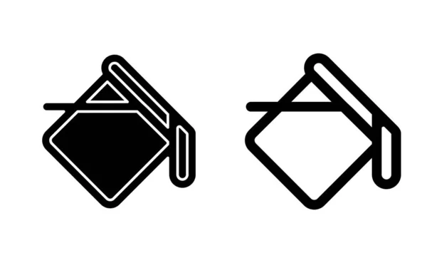 Linearer Icon Vektor Farbeimer Schwarz Weiß Version — Stockvektor