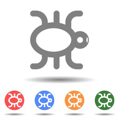 Arkaplanda çember hata simgesi vektör logosu izole edildi