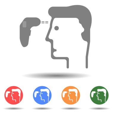 İzole edilmiş arkaplanı olan sıcaklık denetim işareti vektörü