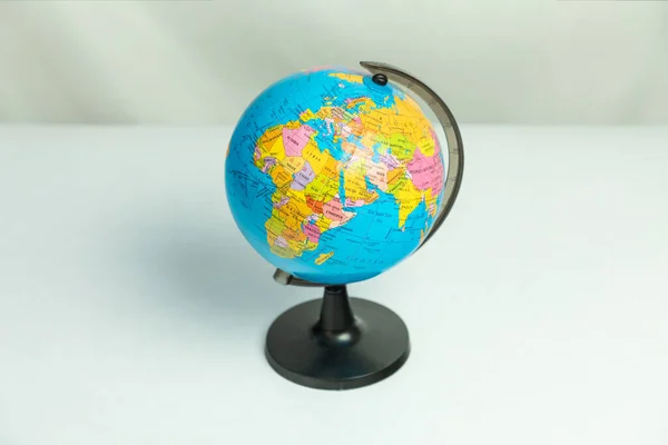 Table Globe Isolated White Background — Stock Photo, Image