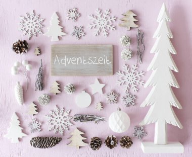 Noel dekorasyon, düz Lay, Adventszeit anlamına gelir Advent sezon