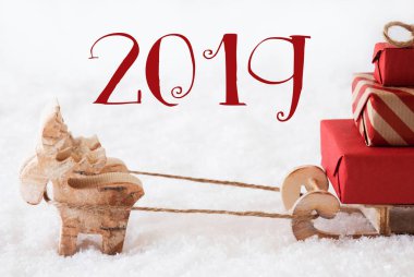 Ren geyiği ile kar, metin 2019 kızağa