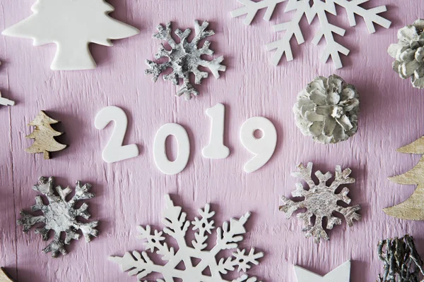 Plochý Lay, dopisy s 2019 pro šťastný nový rok — Stock fotografie