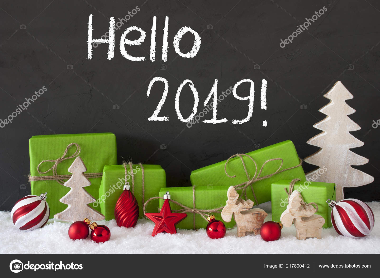 Quartz Rose Boules De Noël Texte Anglais Au Revoir 2018
