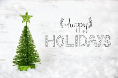 Yeşil Noel ağacı, Star, kar, hat mutlu tatiller