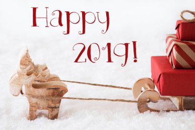 Ren geyiği ile kar, metin mutlu 2019 kızağa