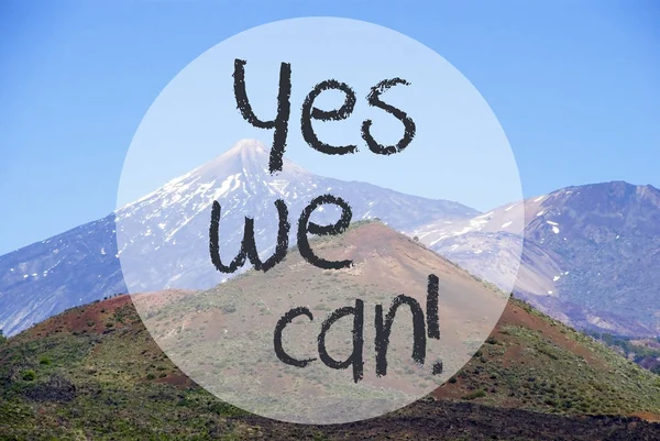 Vulcano dağ, Evet biz İngilizce metin