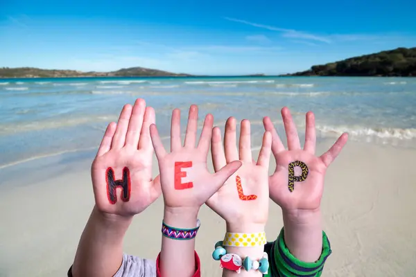 Помощь в создании слов для детей, Ocean Background — стоковое фото