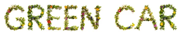 Λουλούδι και λουλούδι επιστολή οικοδόμηση λέξη ελπίδα — Φωτογραφία Αρχείου
