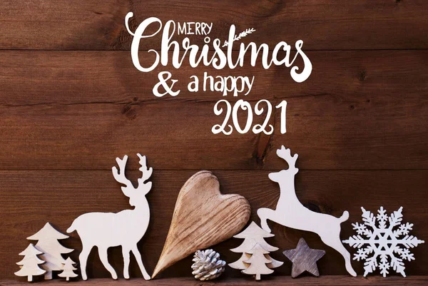라인 디, 하트, 트리, 파라오 콘, 메리 크리스마스 그리고 행복 한 2021 — 스톡 사진