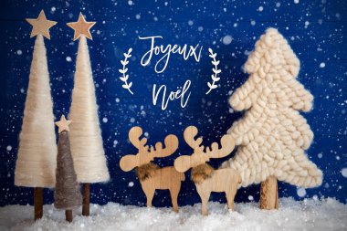 Noel Ağacı, Geyik, Kar, Joyeux Neol Mutlu Noeller, Kar Taneleri