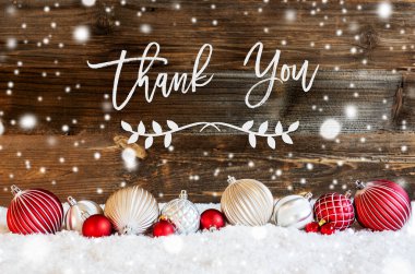 Noel Balosu Süsü, Kar, Kaligrafi Teşekkürler, Kar Taneleri