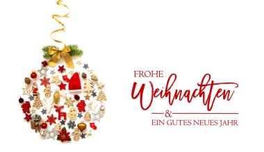 Noel Balosu, Dekorasyon ve Süs, Frohe Weihnachten Mutlu Noeller
