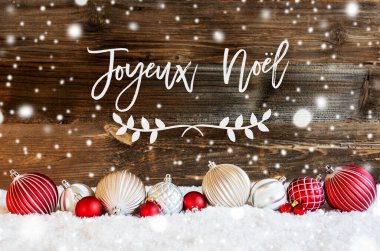 Noel Balosu Süsü, Kar, Joyeux Noel Mutlu Noeller, Kar Taneleri