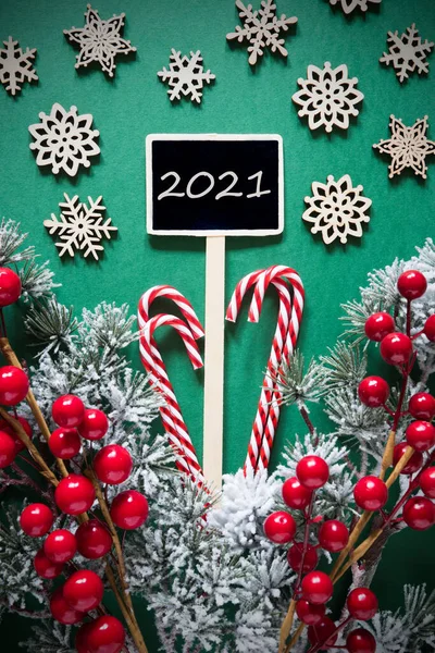 Retro Black vánoční znamení, Světla, Text 2021, dekorace — Stock fotografie
