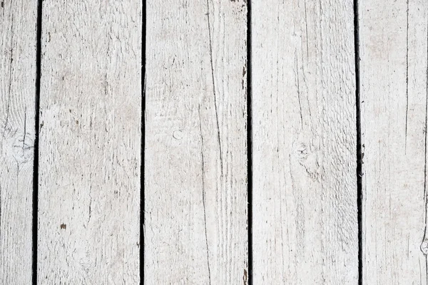 Textura Blanca Tablas Madera Con Hendiduras Negras Cerca — Foto de Stock