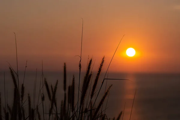 Сонячний захід сонця на морі — стокове фото