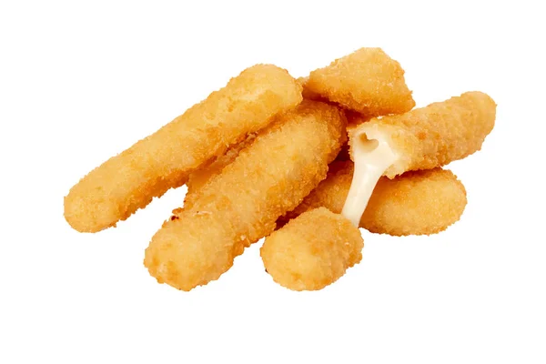 Deep fried cheese sticks on white isolated background — Stock Photo, Image