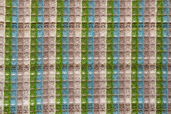 Texture à carreaux tricotés chauds, motif gaufre — Photo