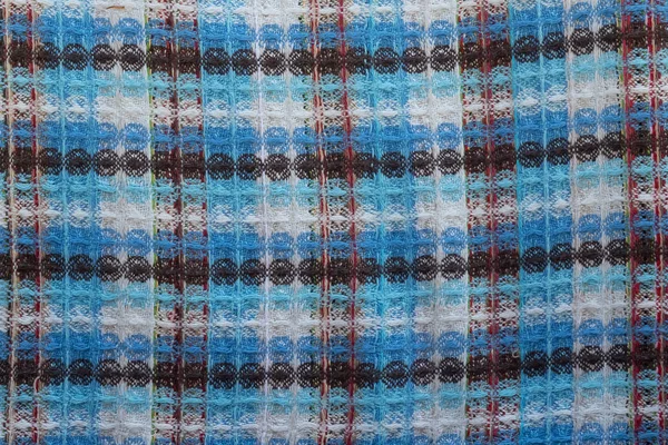 Texture à carreaux tricotés chauds, motif gaufre — Photo