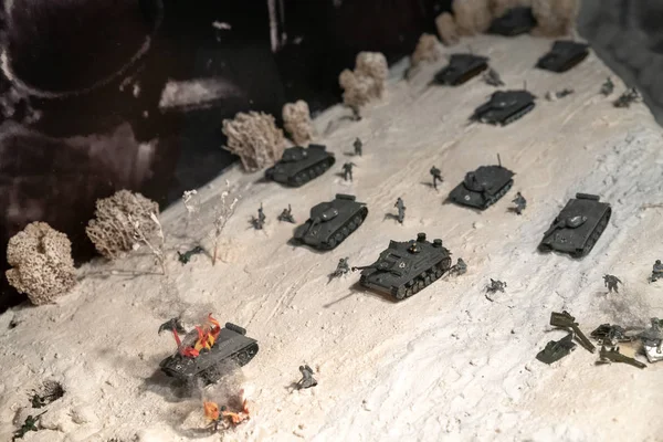 Miniatur der Schlacht des Zweiten Weltkriegs — Stockfoto