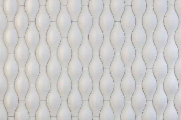 흰 완벽 한 텍스처입니다. 물결 모양 배경입니다. 인테리어 벽 장식입니다. 3d 인테리어 벽 패널 패턴입니다. 추상 파의 흰색 배경. — 스톡 사진