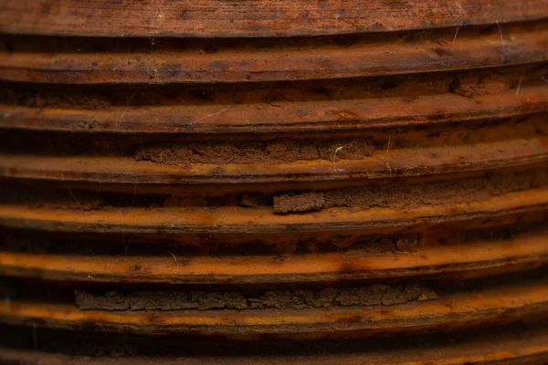 Antiguo Dispositivo Oxidado Con Rosca Tornillo —  Fotos de Stock