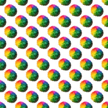 Güzel gökkuşağı kasımpatı çiçekleri yakın plan makro çekim. Kusursuz desen