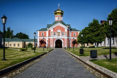 Kilise St. Philip. Valdaisky Iversky Svyatoozersky Bogoroditsky Manastırı Novgorod bölgede yer alan